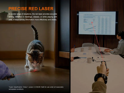 Fenix E06R vereint Weißlicht, UV-Licht und Laserpointer, 700 Lumen