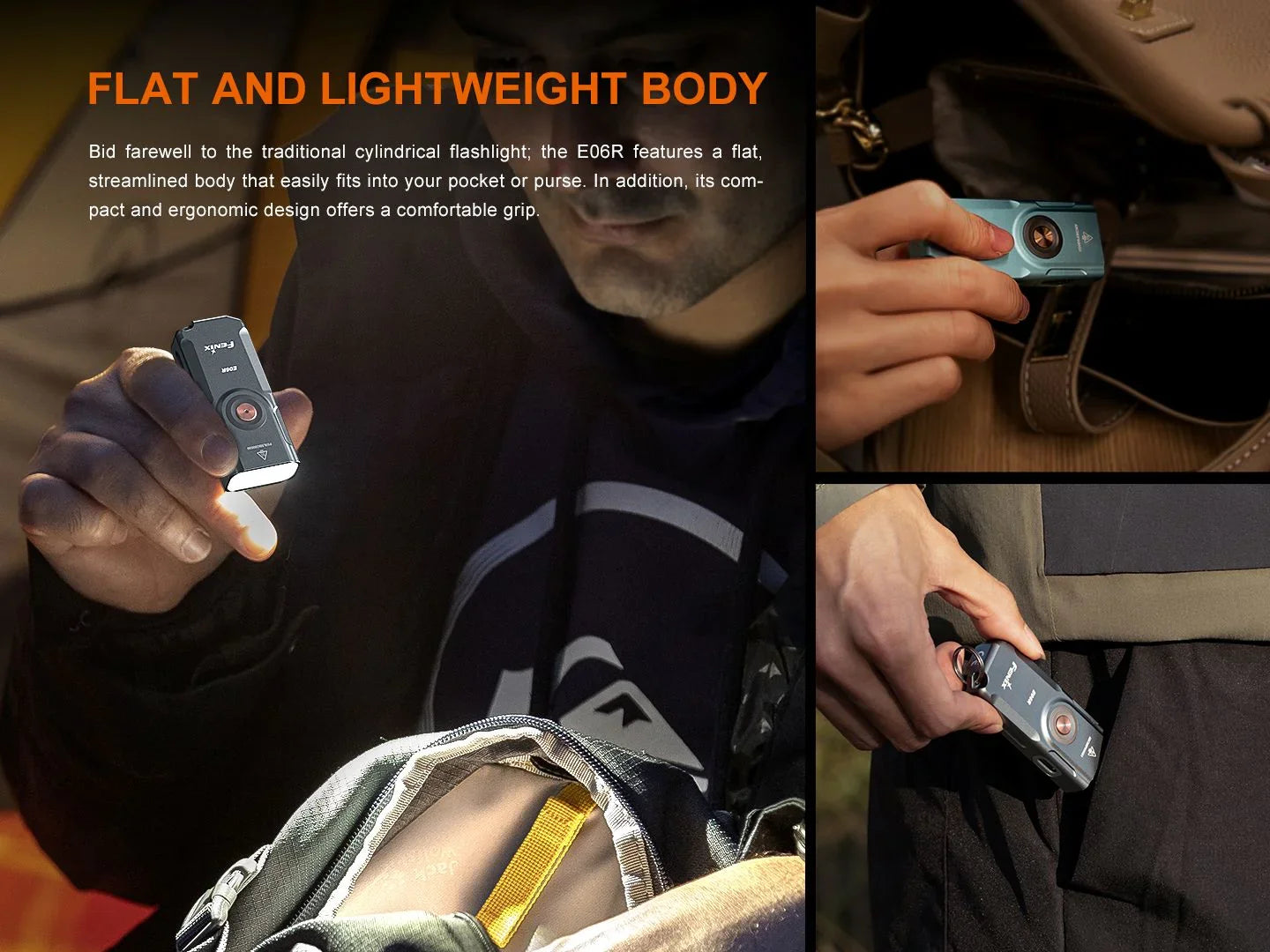 Fenix E06R vereint Weißlicht, UV-Licht und Laserpointer, 700 Lumen