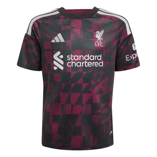 FC Liverpool Kinderfußballshirt Ausweichtrikot 26/27 – schwarz / 128