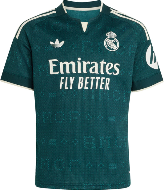 FC Real Madrid Kinderfußballshirt Away Jersey 26/27 – grün / 128