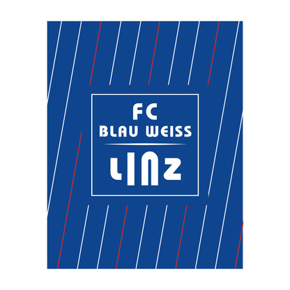 FC Blau-Weiß Linz Fleecedecke 170x130 cm - machsport