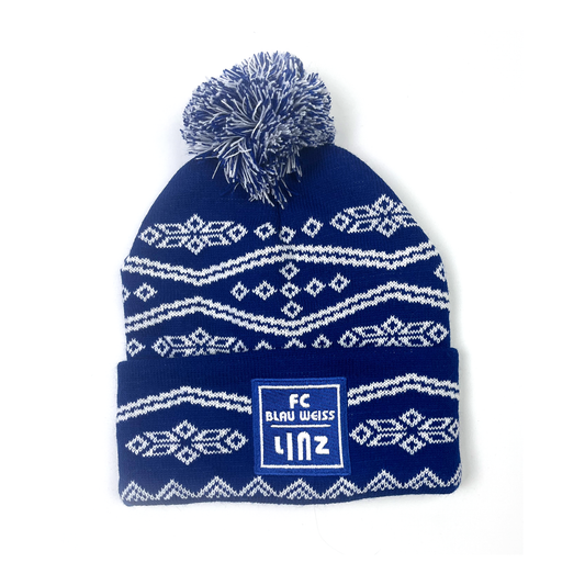 FC Blau-Weiß Linz Pudelmütze Kids – hellblau / ONE SIZE