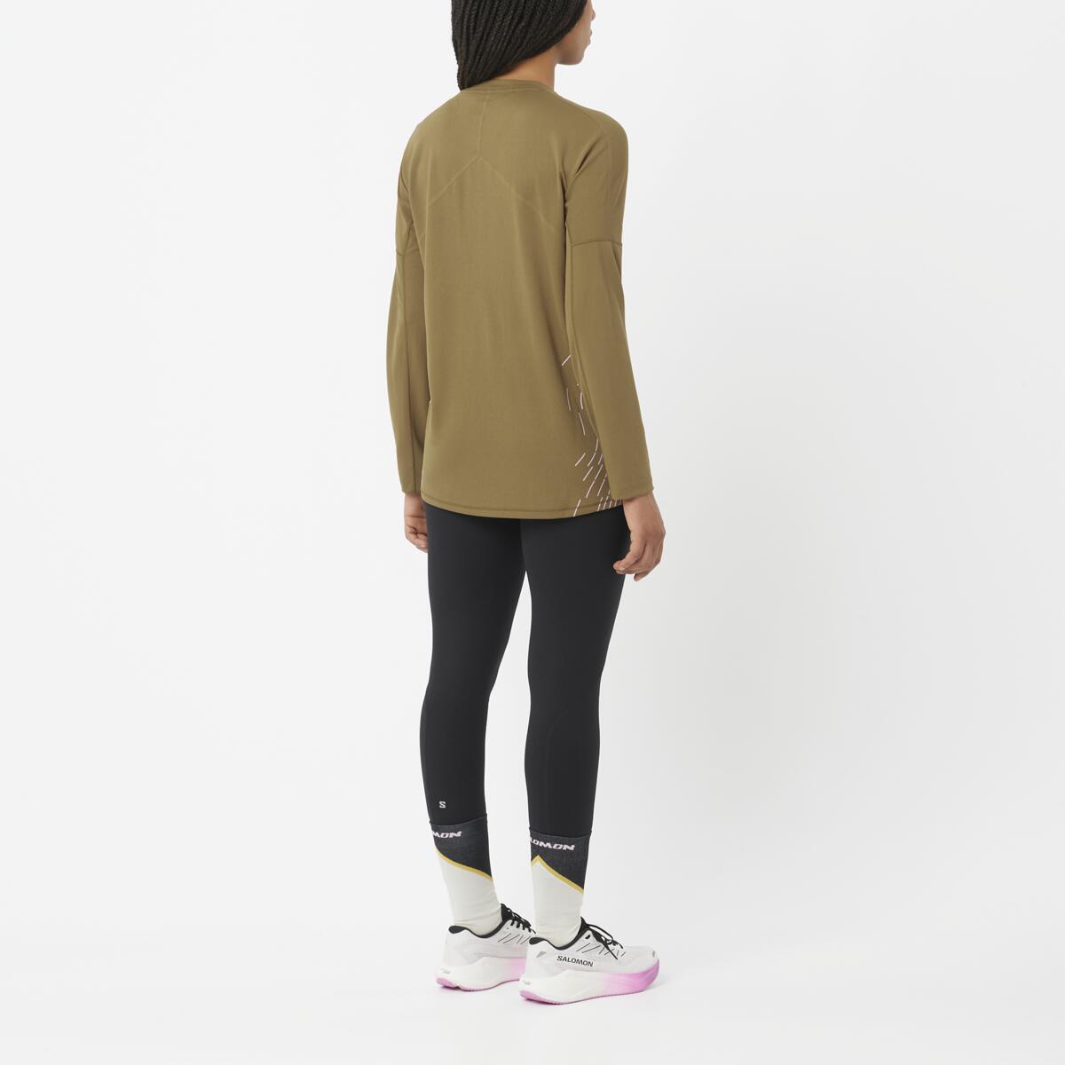 Salomon Damenlangarmshirt Sense Aero LS Tee GFX - machsport