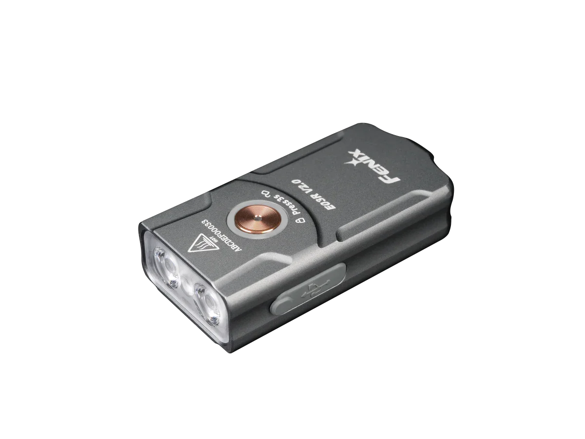 Fenix E03R V2.0 Schlüsselanhänger-Taschenlampe aus Metall, 500 Lumen – Bild 