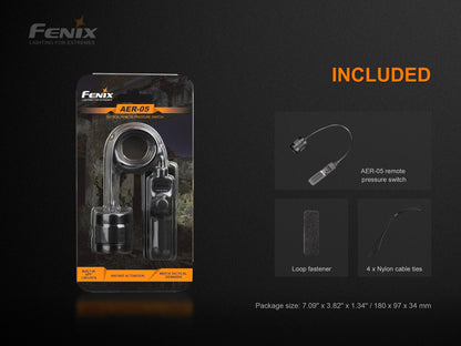 Fenix AER-05 – Taktischer Kabelschalter kompatibel für TK16 V2.0 und HT18R