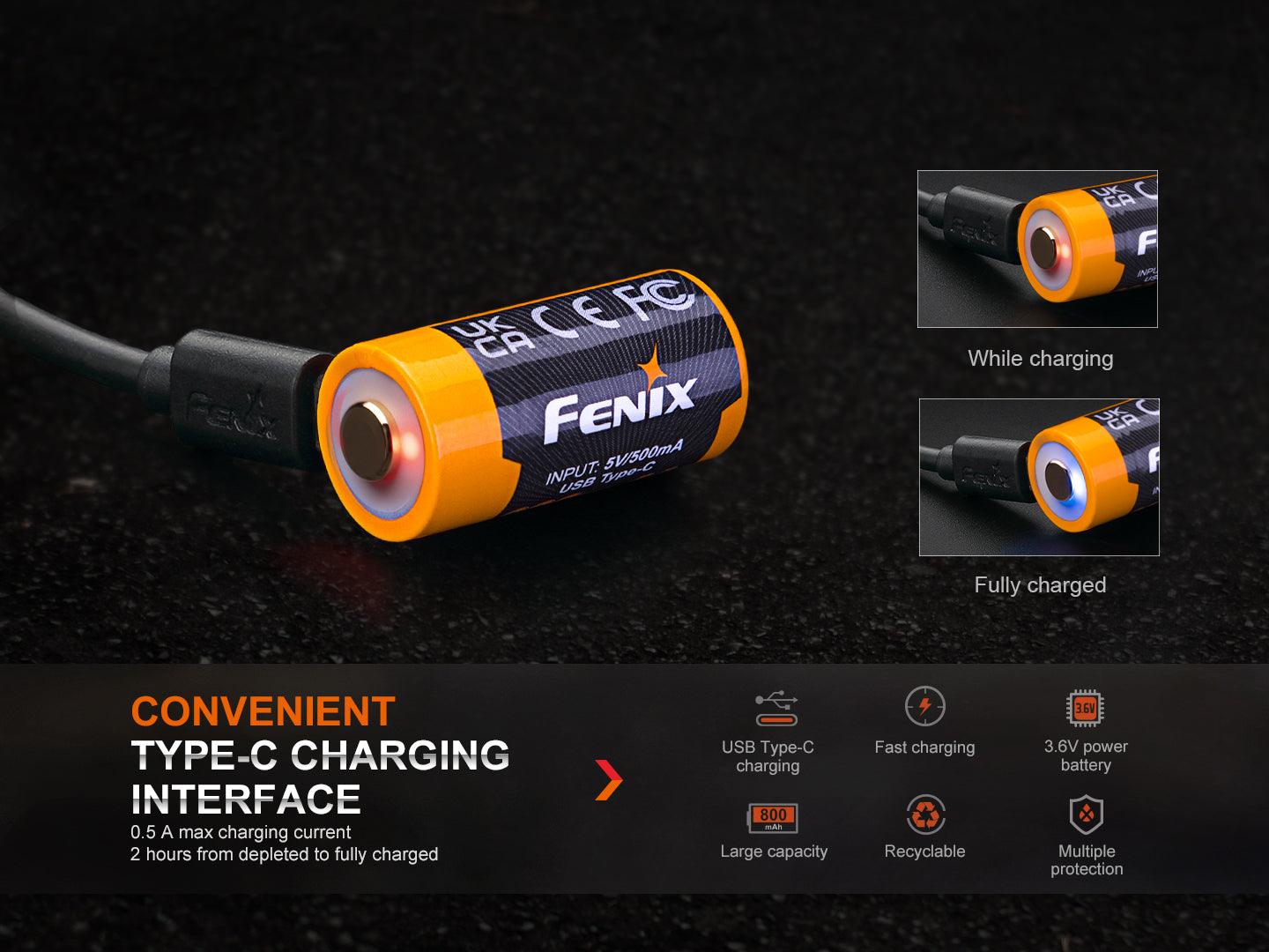 Fenix ARB-L16-800UP – Wiederaufladbarer USB-Akku (800 mAh) – Bild 