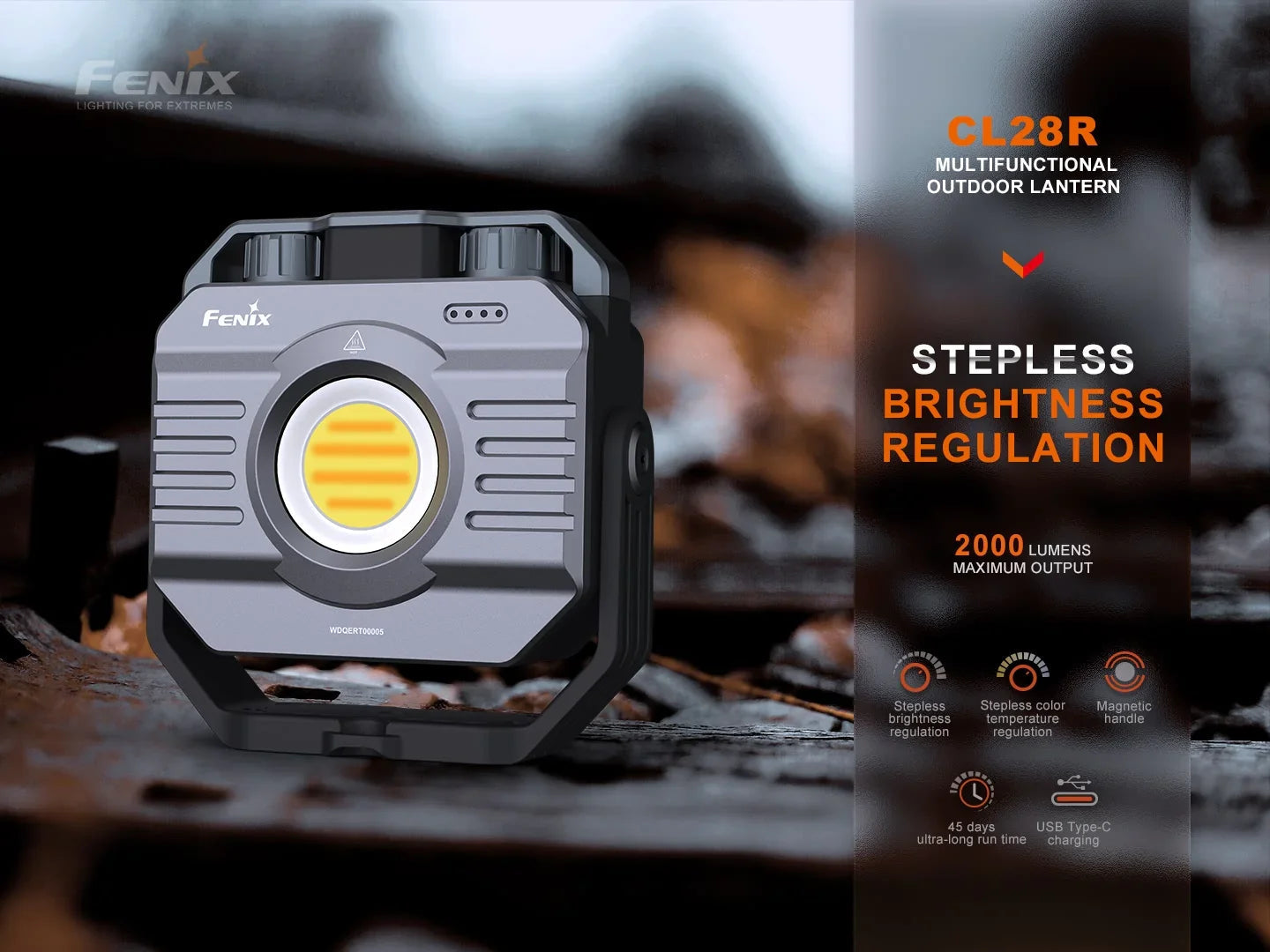 Fenix CL28R multifunktionale Outdoor-Laterne mit Powerbank-Funktion, 2000 Lumen – Bild 