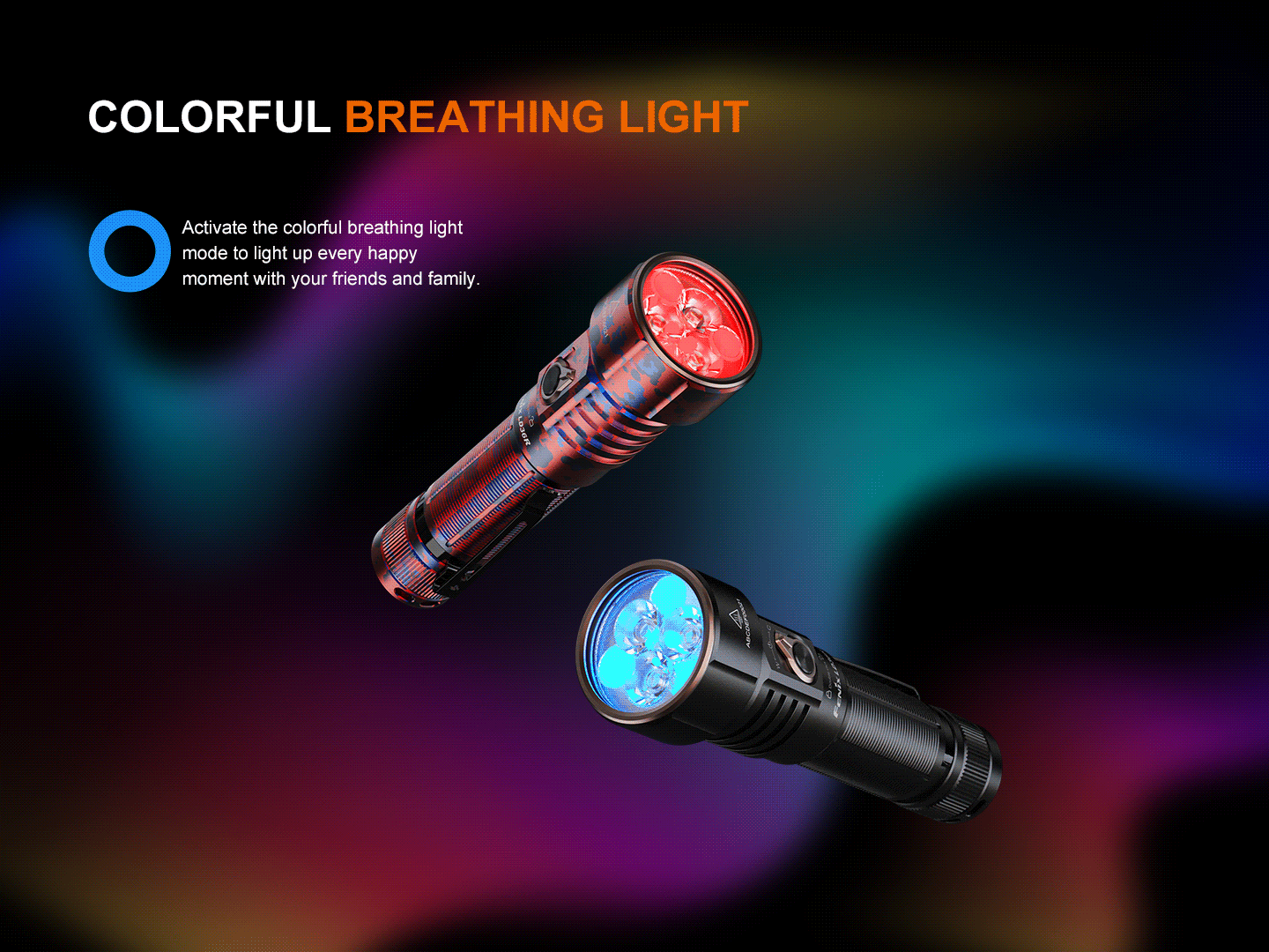 Fenix LD36R leistungsstarke Taschenlampe mit verschiedenen Lichtquellen, 3600 Lumen