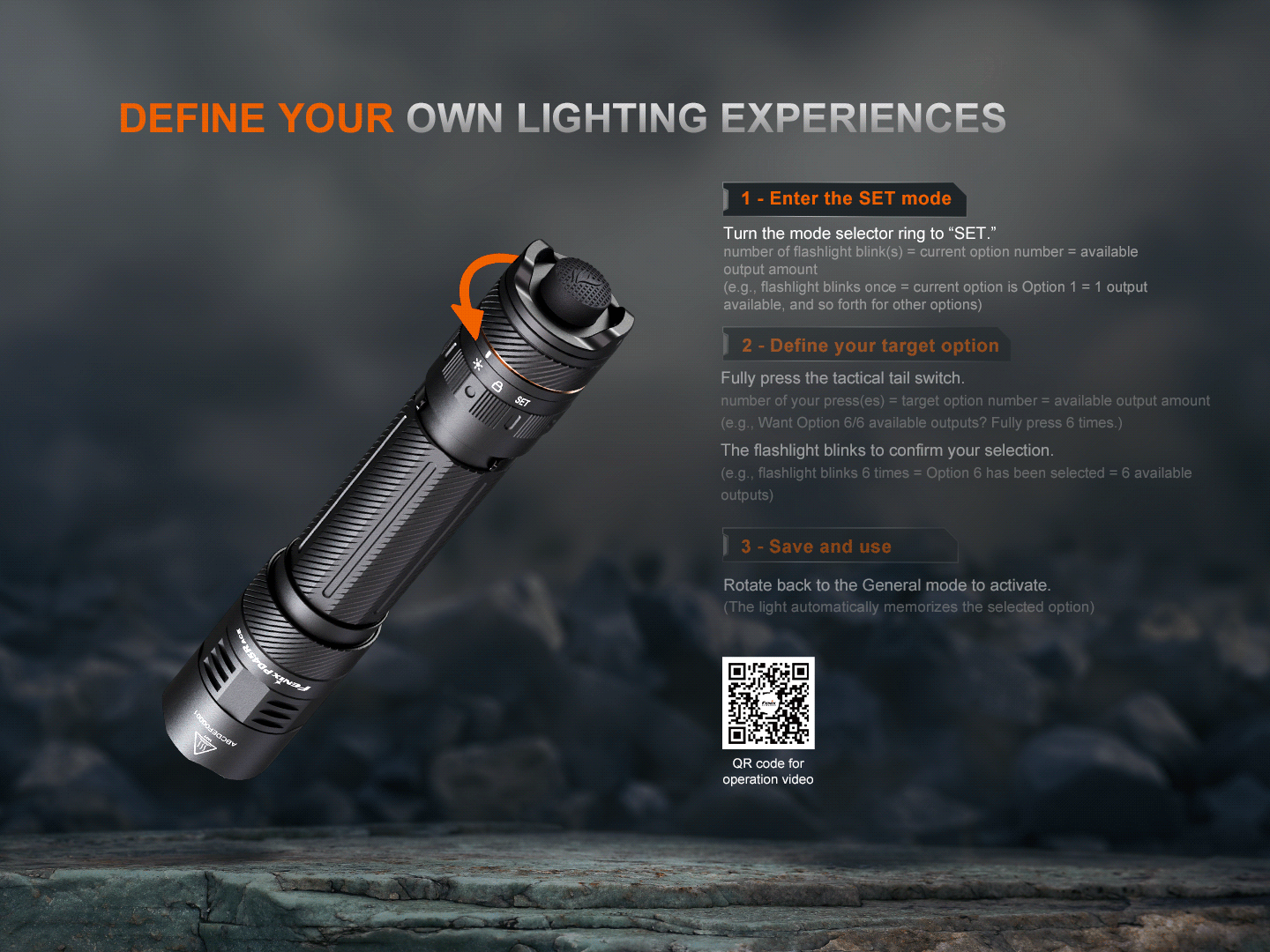 Fenix PD45R ACE Multi-Mode taktische Taschenlampe, 3200 Lumen – Bild 