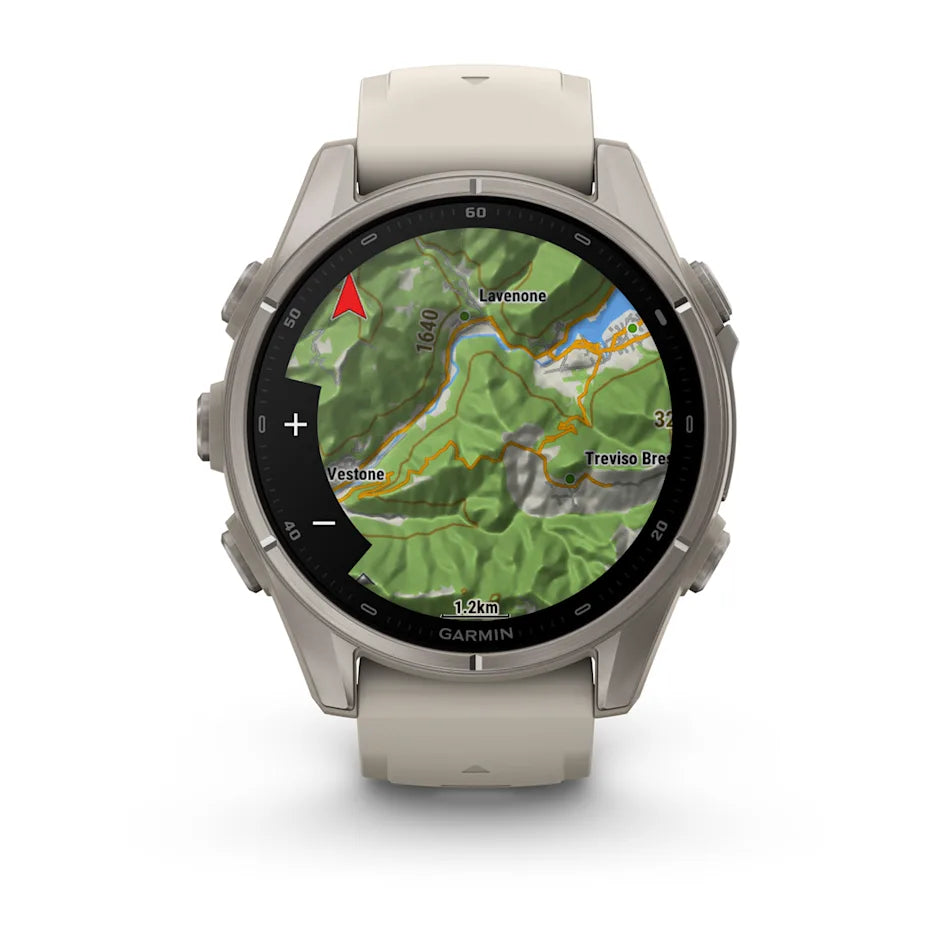 Garmin Fēnix® 9 - 43mm Nebelgrau/Ttitan mit Silikon-Armband - machsport – Bild 