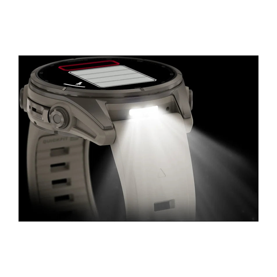Garmin Fēnix® 9 - 43mm Nebelgrau/Ttitan mit Silikon-Armband - machsport – Bild 