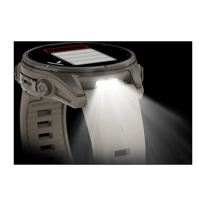Garmin Fēnix® 9 - 43mm Nebelgrau/Ttitan mit Silikon-Armband - machsport