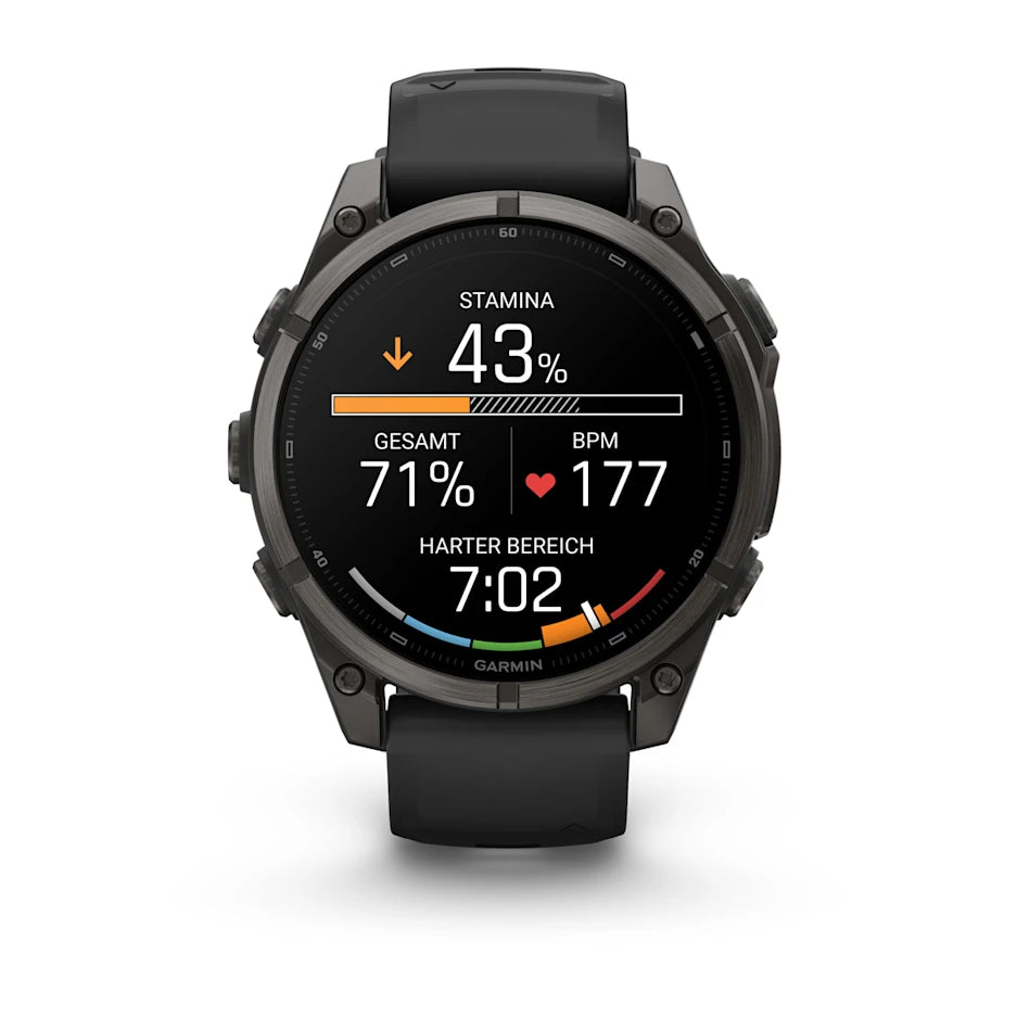 Garmin Fēnix® 9 – 47mm Schwarz/Carbongrau DLC Titan