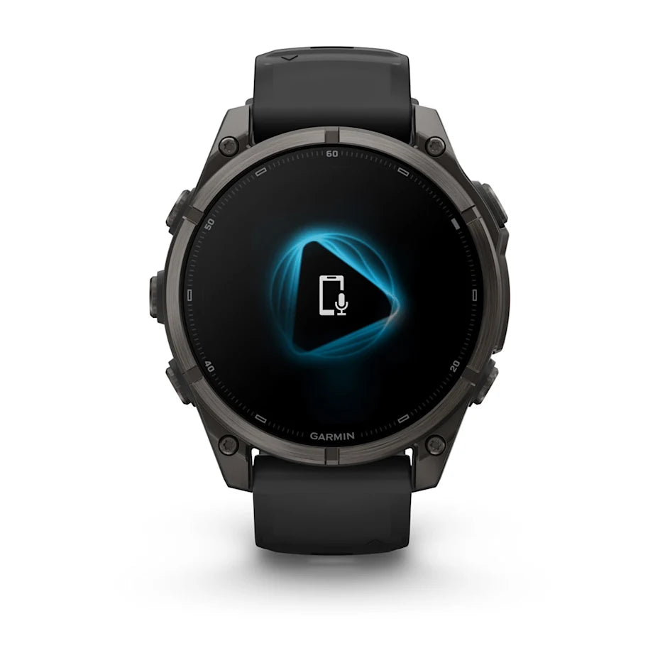 Garmin Fēnix® 9 – 47mm Schwarz/Carbongrau DLC Titan – Bild 