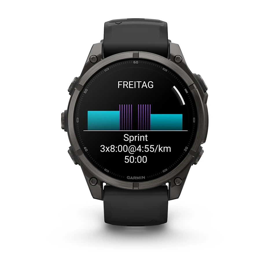 Garmin Fēnix® 9 – 47mm Schwarz/Carbongrau DLC Titan