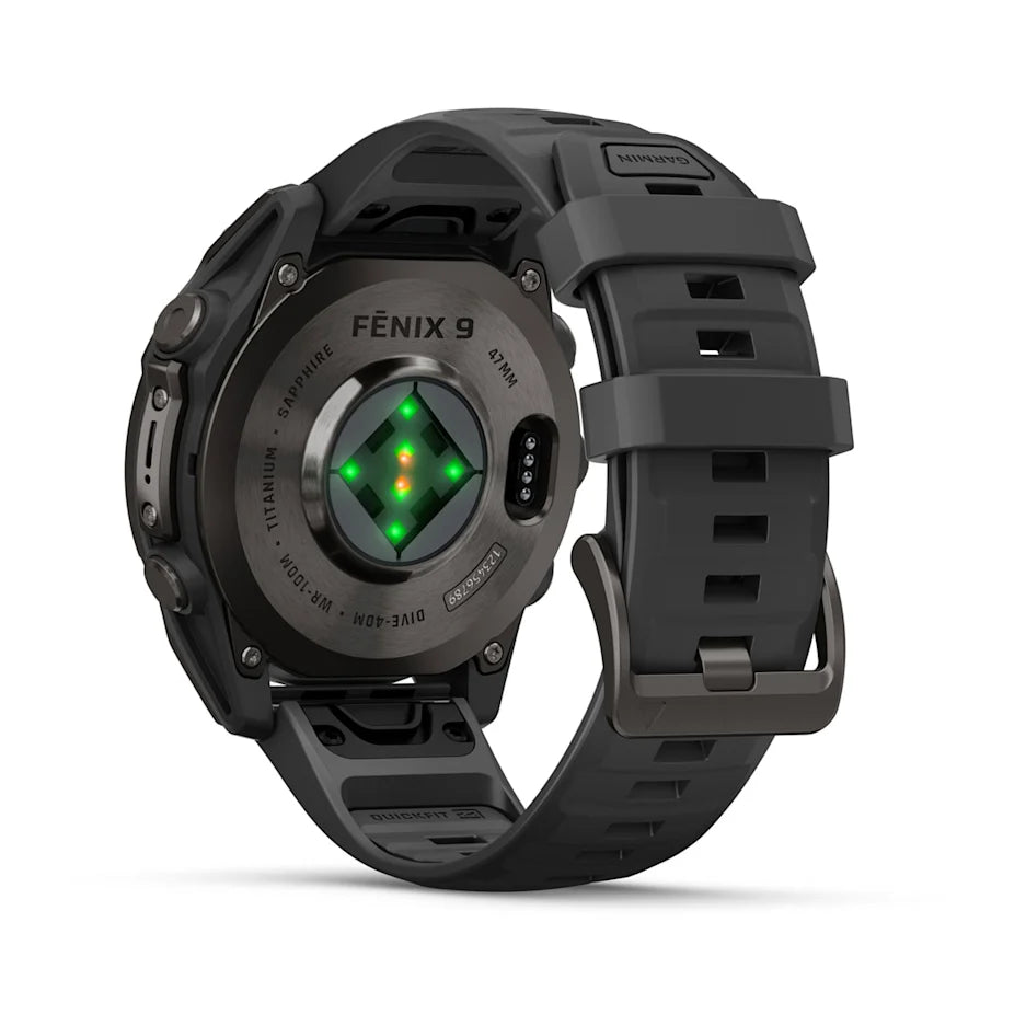 Garmin Fēnix® 9 – 47mm Schwarz/Carbongrau DLC Titan