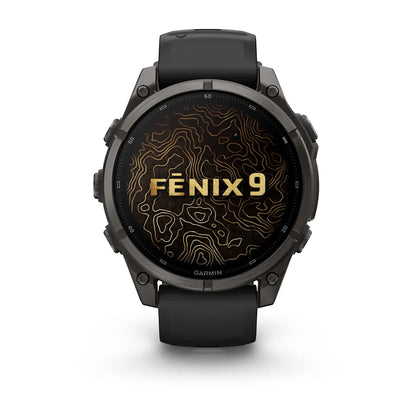Garmin Fēnix® 9 – 47mm Schwarz/Carbongrau DLC Titan