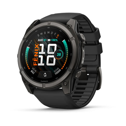 Garmin Fenix® 9 – 51mm Schwarz/Carbongrau DLC Titan