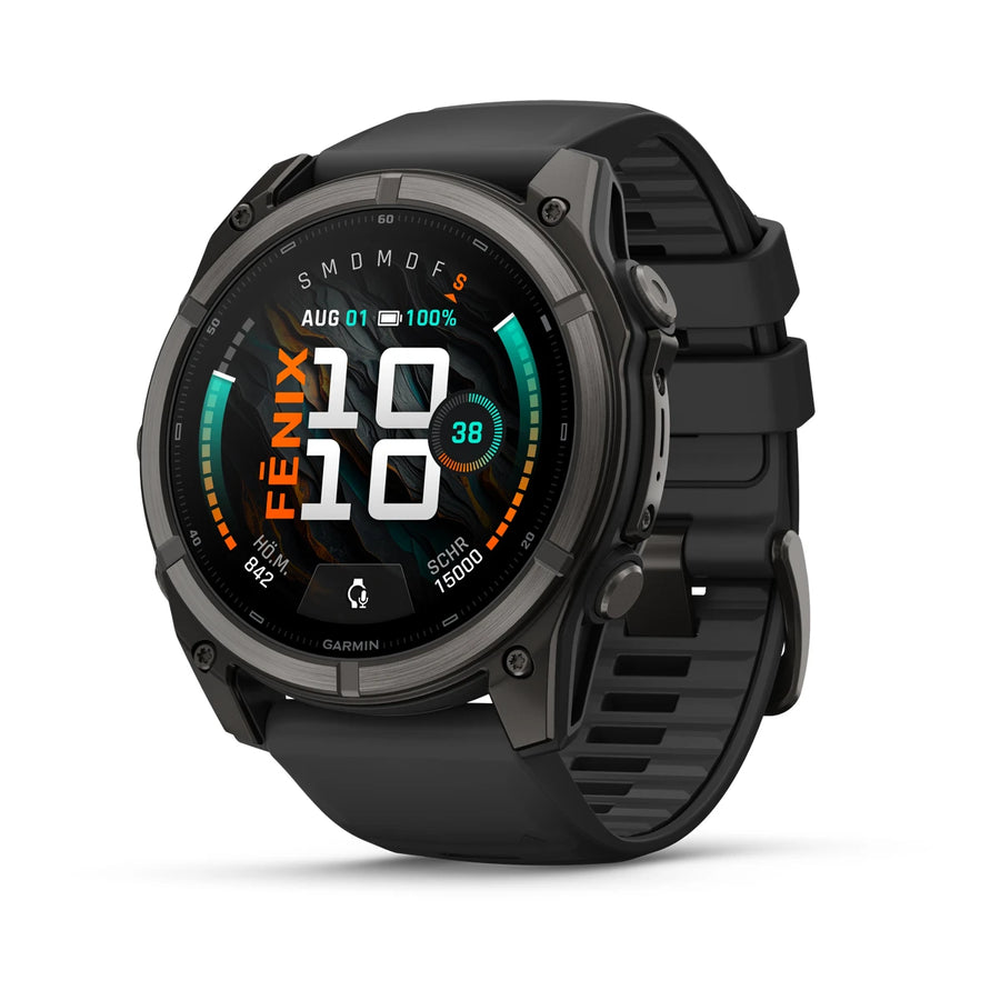 Garmin Fenix® 9 – 51mm Schwarz/Carbongrau DLC Titan