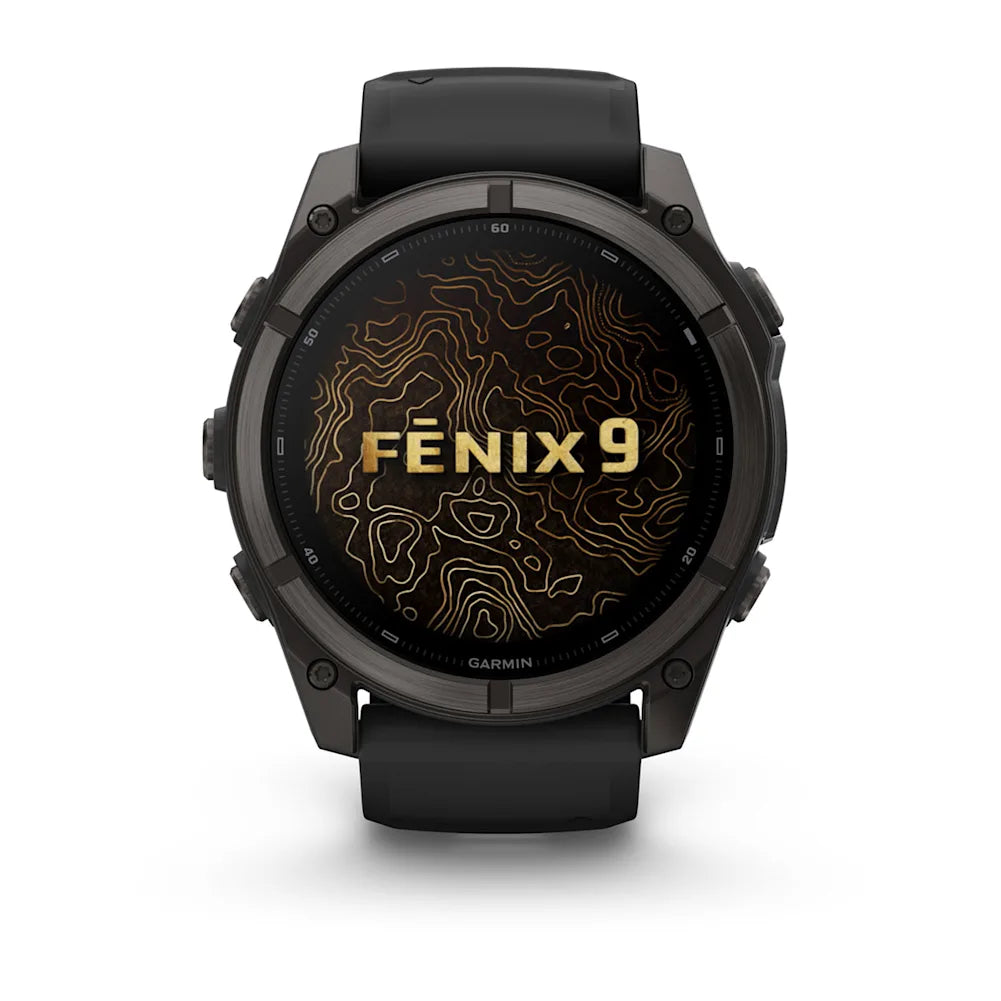 Garmin Fenix® 9 – 51mm Schwarz/Carbongrau DLC Titan – Bild 