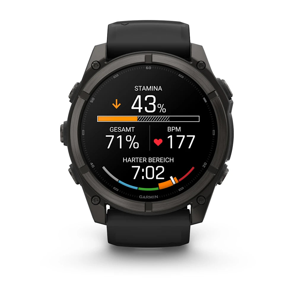 Garmin Fenix® 9 – 51mm Schwarz/Carbongrau DLC Titan – Bild 