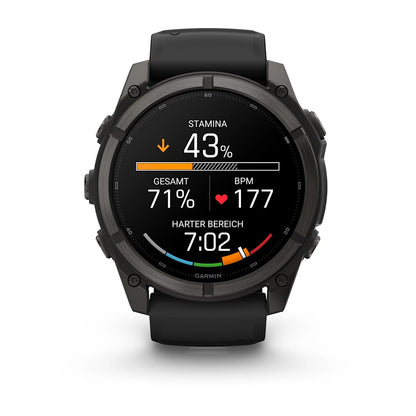 Garmin Fenix® 9 – 51mm Schwarz/Carbongrau DLC Titan