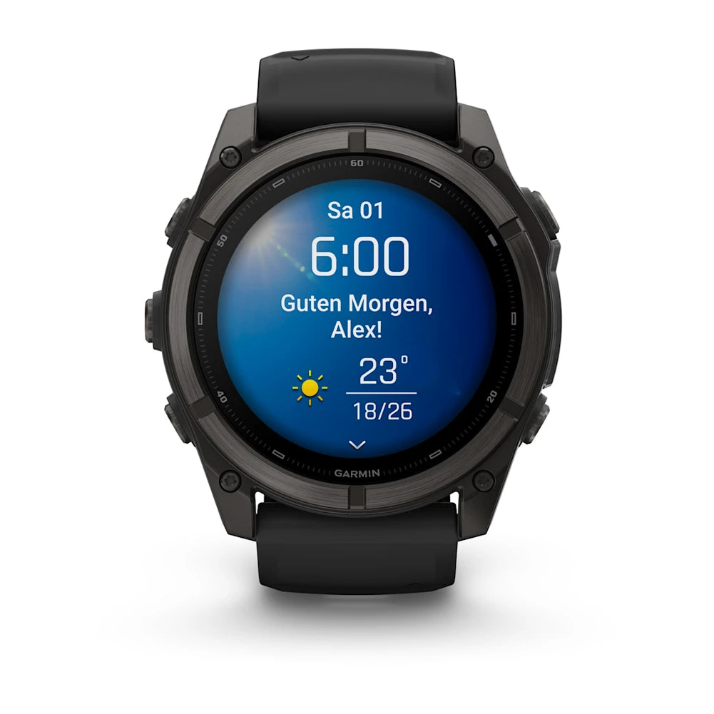 Garmin Fenix® 9 – 51mm Schwarz/Carbongrau DLC Titan