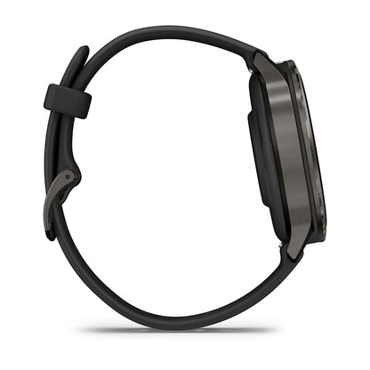 Garmin Venu® 4 - 41 mm Schwarz/Schiefergrau mit Schnellwechsel-Silikon-Armband 18 mm