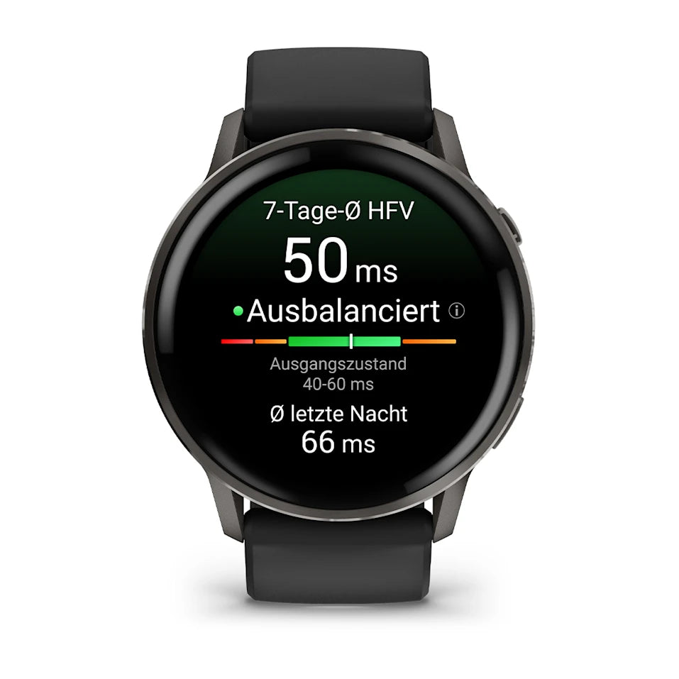 Garmin Venu® 4 - 45 mm Schwarz/Schiefergrau mit Schnellwechsel-Silikon-Armband 22 mm – Bild 