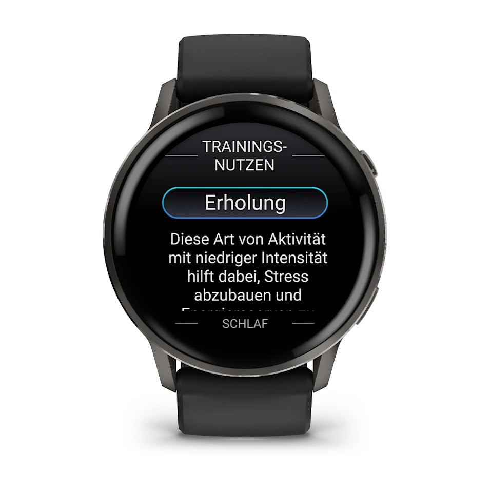 Garmin Venu® 4 - 45 mm Schwarz/Schiefergrau mit Schnellwechsel-Silikon-Armband 22 mm – Bild 