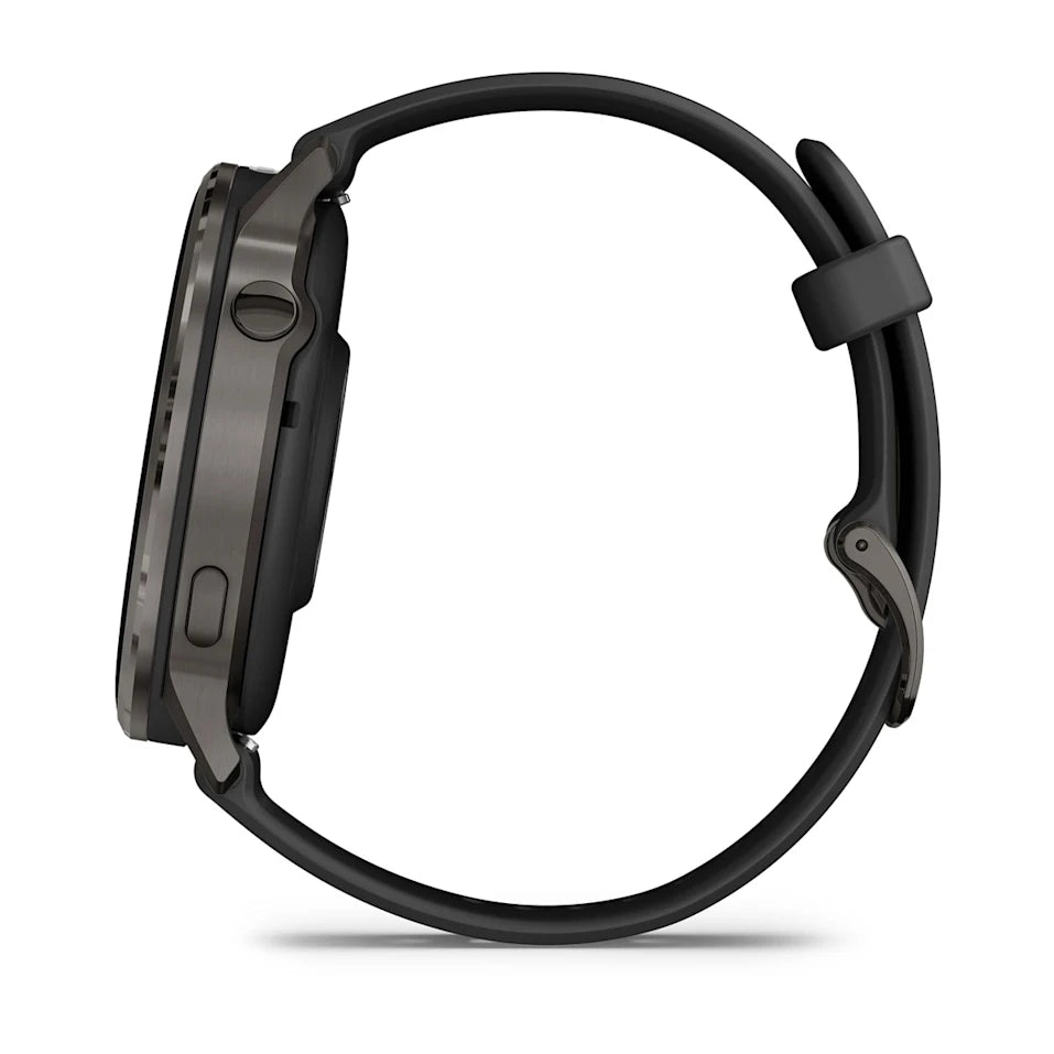 Garmin Venu® 4 - 45 mm Schwarz/Schiefergrau mit Schnellwechsel-Silikon-Armband 22 mm