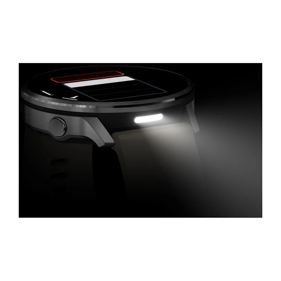 Garmin Venu® 4 - 45 mm Schwarz/Silber mit Schnellwechsel-Silikon-Armband 22 mm Grau – Bild 