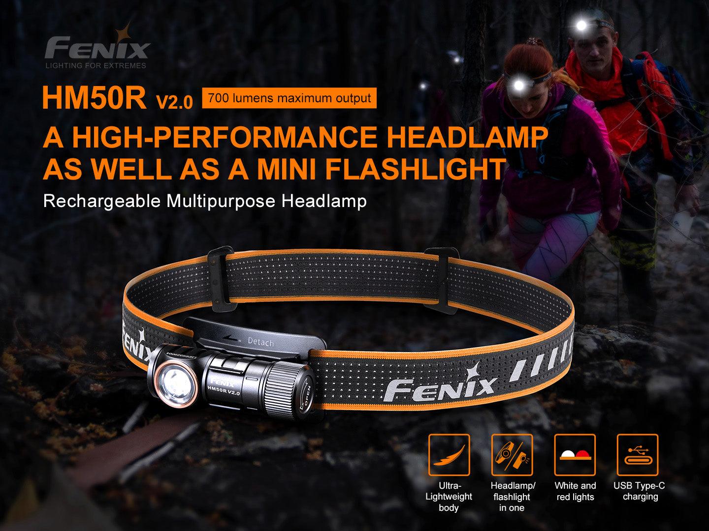 Fenix HM50R V2.0 Wiederaufladbare vielseitige Stirnlampe 700 Lumen – Bild 