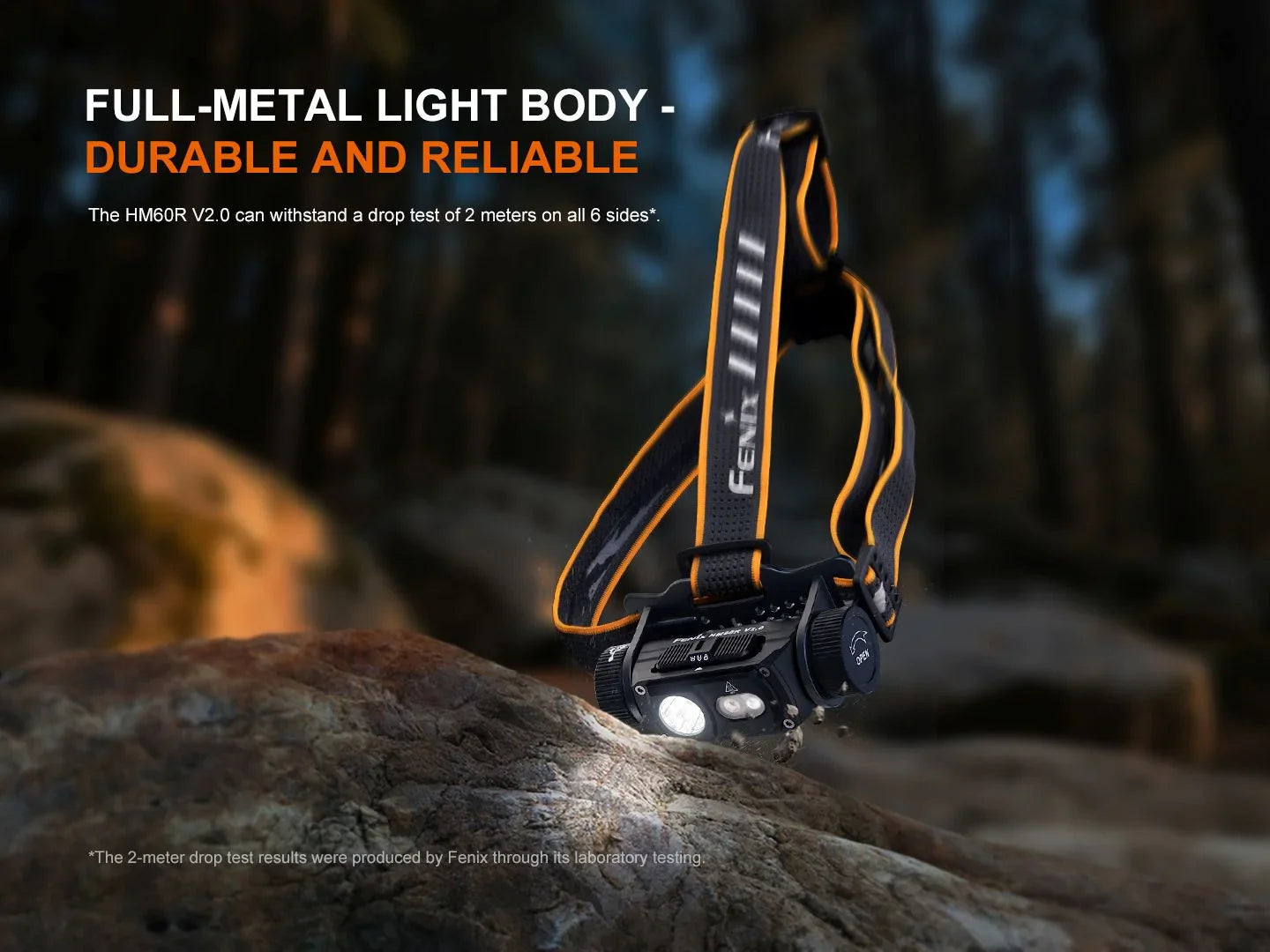 Fenix HM60R V2.0 Hochleistungs-Stirnlampe aus Metall, 1600 Lumen – Bild 