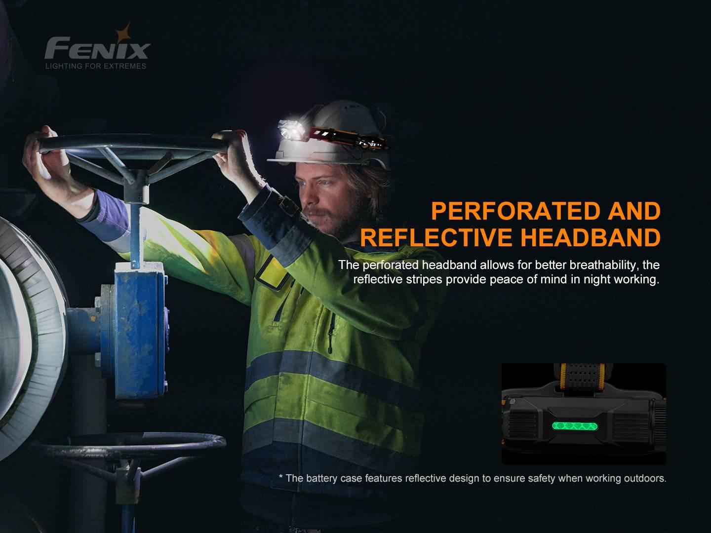 Fenix HP25R V2.0 wiederaufladbare Arbeits-Stirnlampe mit extrem langer Laufzeit, 1600 Lumen – Bild 