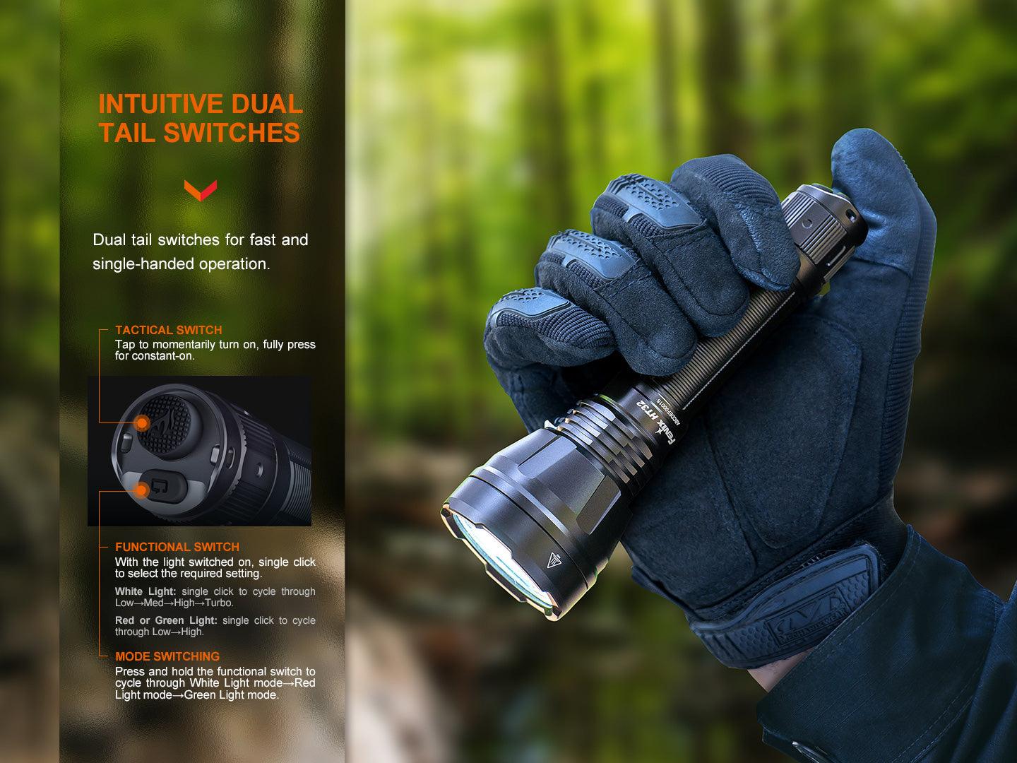 Fenix HT32 Outdoor Jagd-Taschenlampe, 2500 Lumen – Bild 