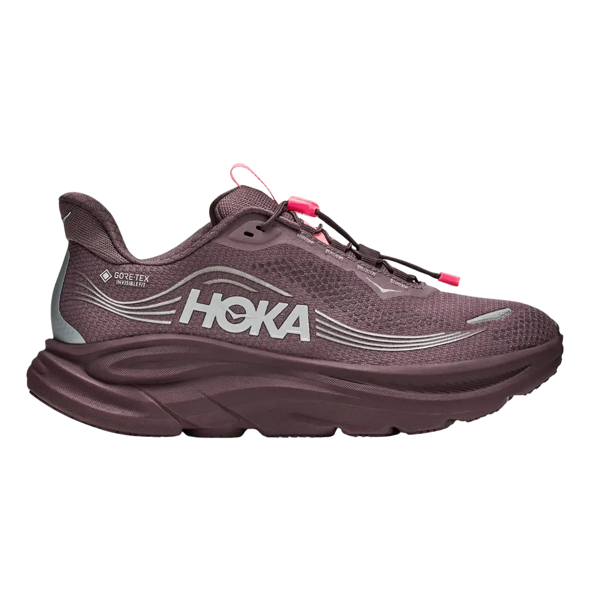 Hoka Damenlaufschuhe Clifton 11 GTX, smokey Quartz/Deep Mauve