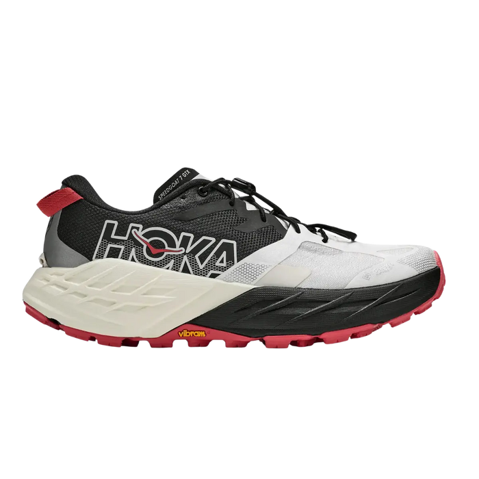 Hoka Damenlaufschuhe Speedgoat 7 GTX,  alabaster / black