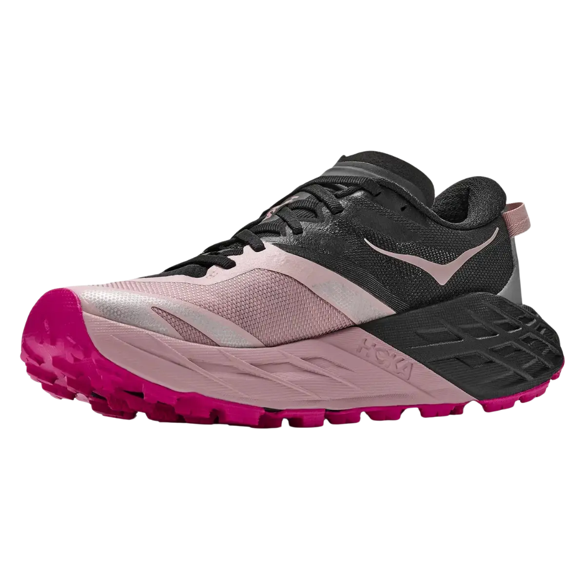 Hoka Damenlaufschuhe Speedgoat 7, black / pink opal – Bild 