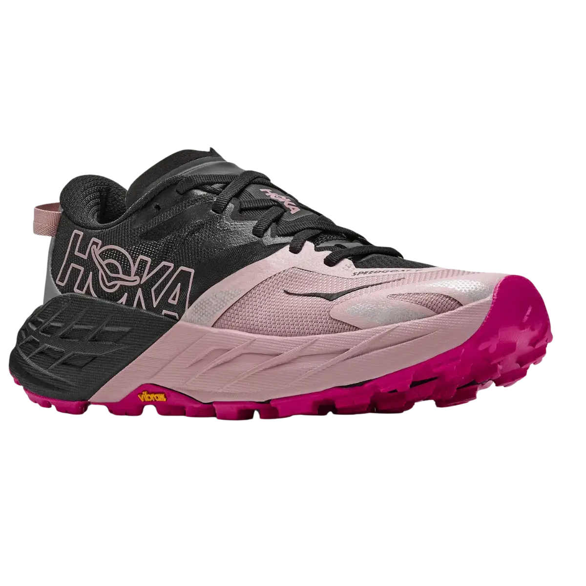 Hoka Damenlaufschuhe Speedgoat 7, black / pink opal
