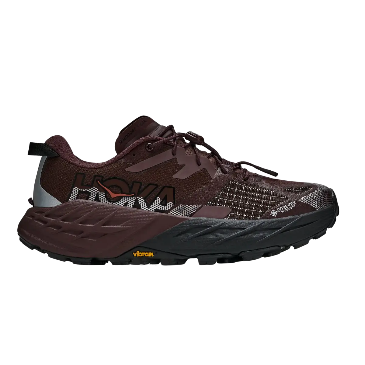 Hoka Damenlaufschuhe Speedgoat 7, deep mauve / black – Bild 