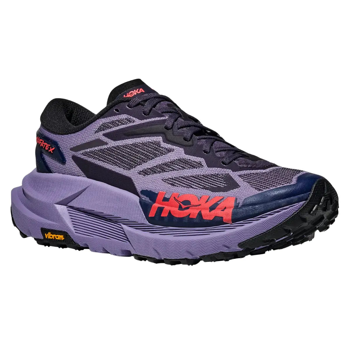 Hoka Damenlaufschuhe Mafate X, berry jam / squid ink – Bild 
