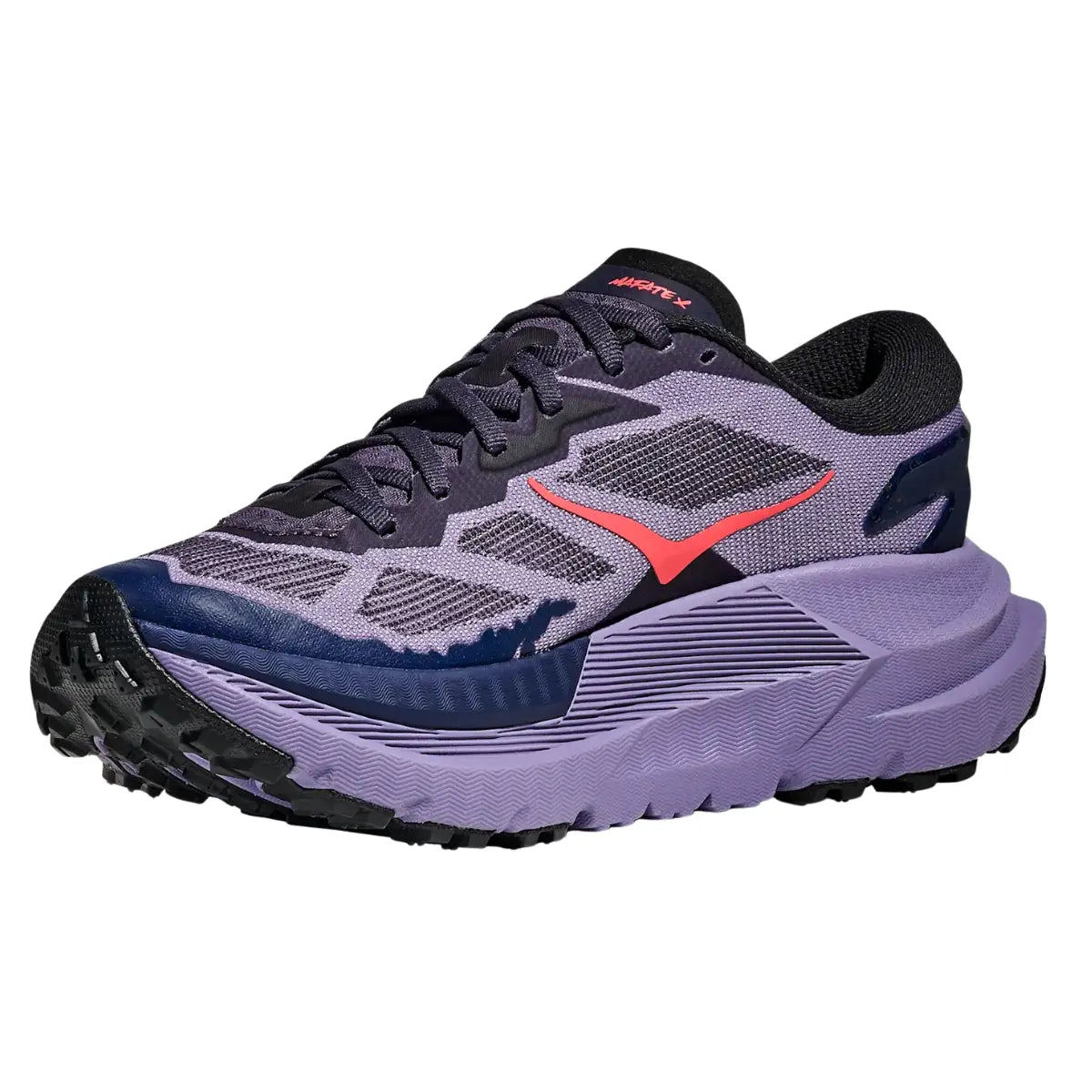 Hoka Damenlaufschuhe Mafate X, berry jam / squid ink