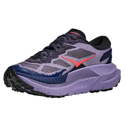 Hoka Damenlaufschuhe Mafate X, berry jam / squid ink