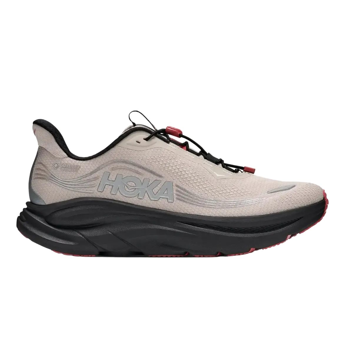 Hoka Herrenlaufschuhe Clifton 11 GTX, River Rock Grey/ Carbon black – Bild 