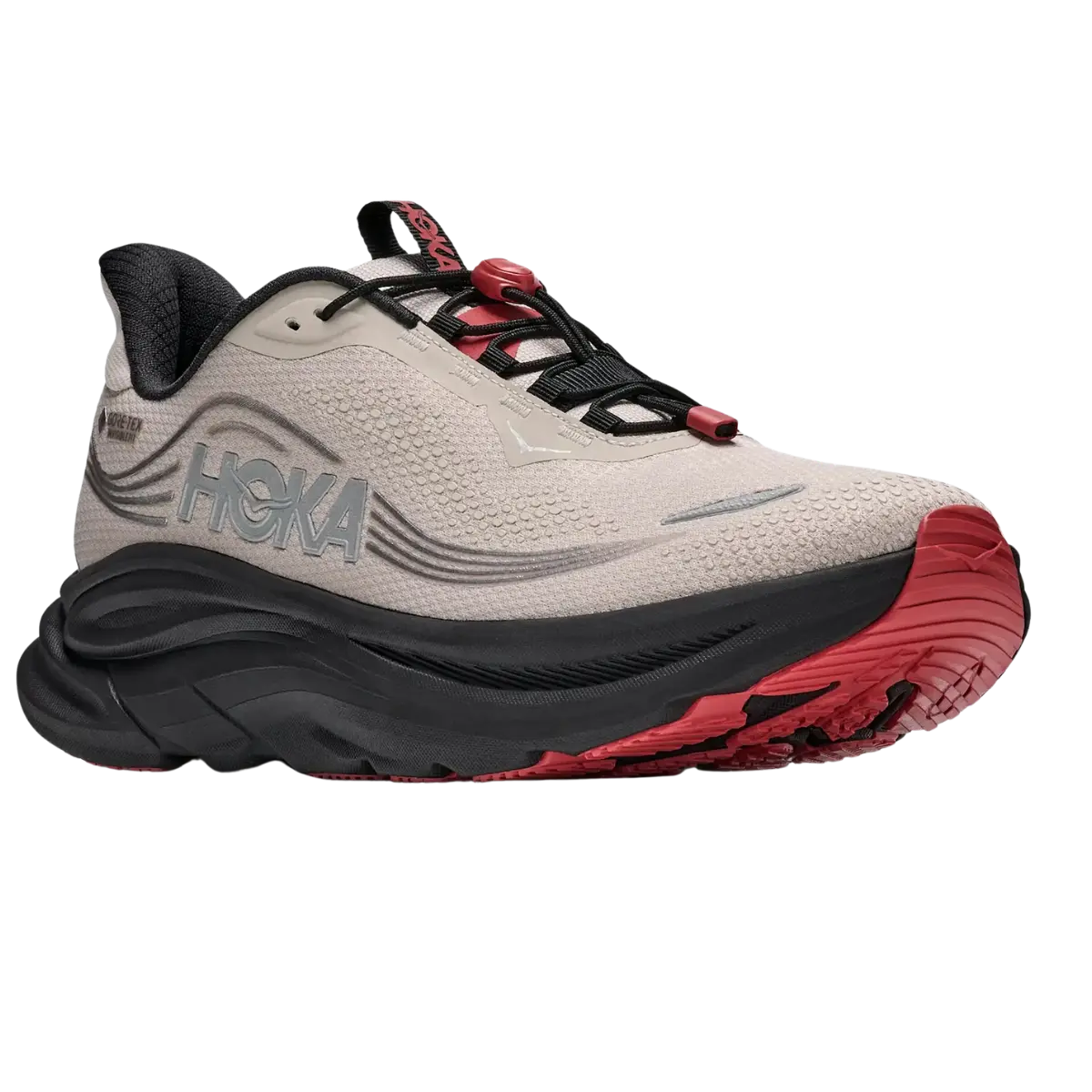 Hoka Herrenlaufschuhe Clifton 11 GTX, River Rock Grey/ Carbon black – Bild 