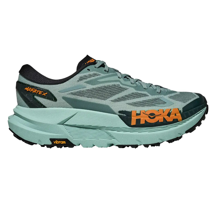 Hoka Herrenlaufschuhe Mafate X, sage / rosemary