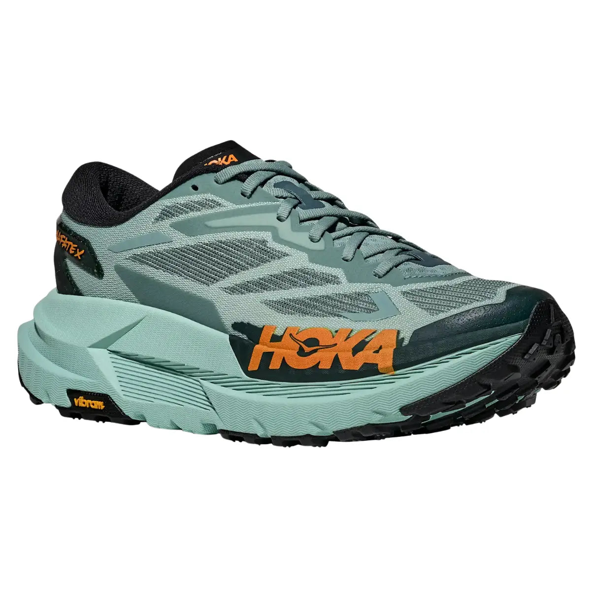 Hoka Herrenlaufschuhe Mafate X, sage / rosemary