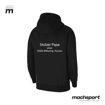 ASKÖ Wilhering Turnen Hoodie "Stolzer Papa eines ASKÖ-Wilhering-Turners"