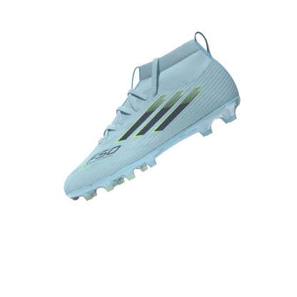 Adidas Kinderfußballschuhe F50 Sparkfusion League FG, halbhohe Fußballschuhe für feste Böden und Kunstrasen mit Sprintplate Fusion - machsport